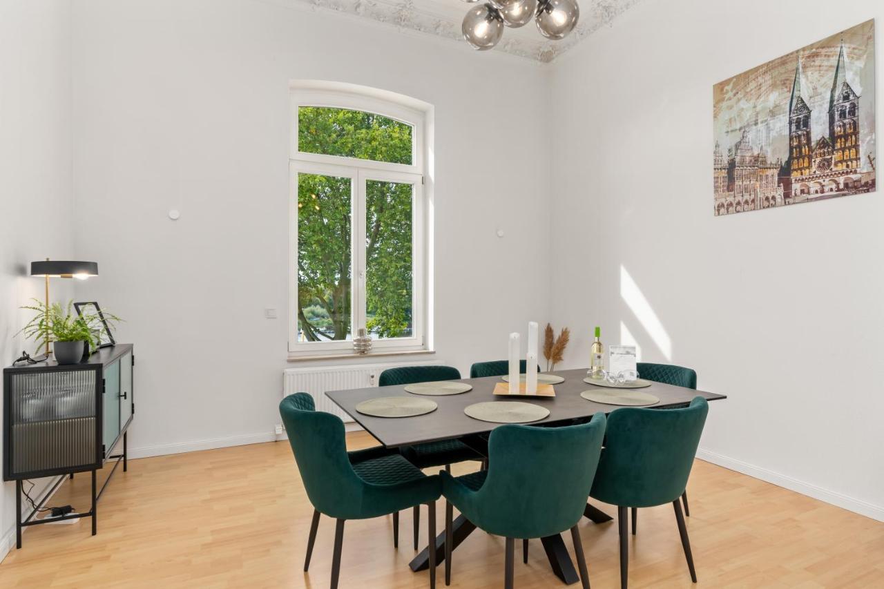 Homey Apartments - Riverside - Mit Weserblick Und Parkplatz Bremen Bagian luar foto
